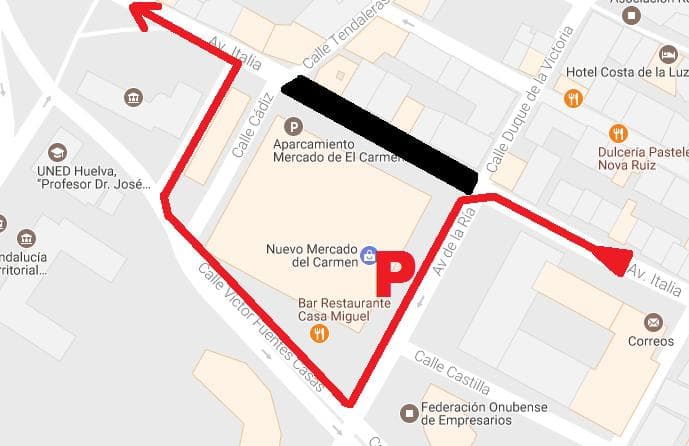 Imagen de «Reubicación de la parada del nuevo mercado»