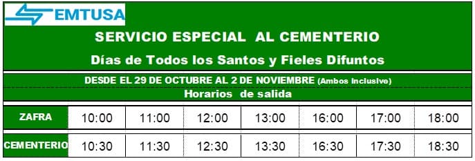 Imagen de «Servicio Especial al Cementerio 2020 Ampliado» (1)