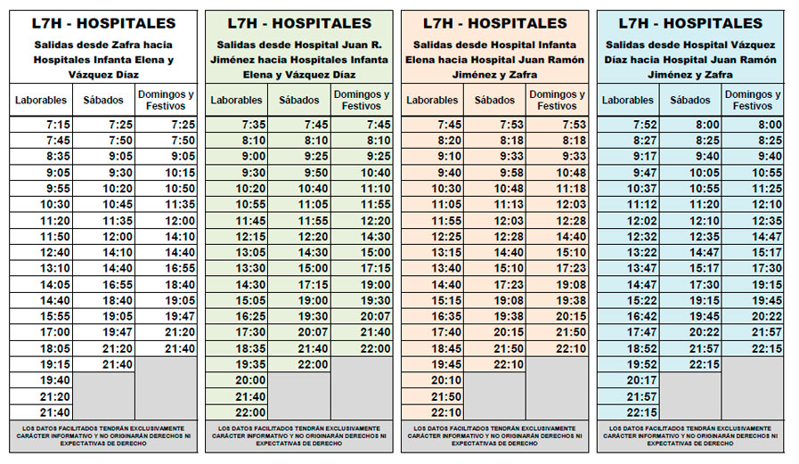 horario emtusa linea 7h 20220620